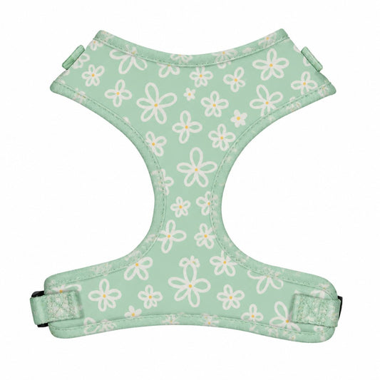 Mint Floral Daisy Harness