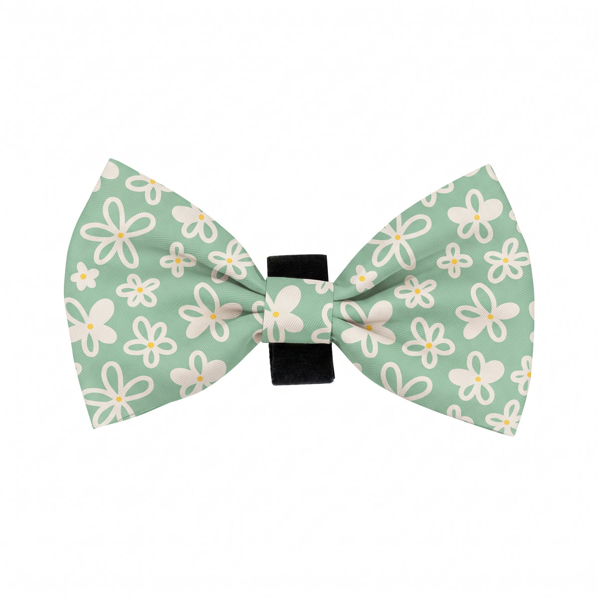 Mint Floral Daisy Bow Tie