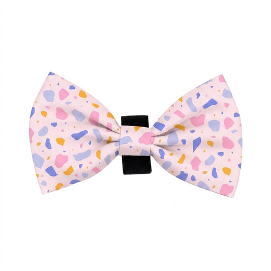 Pink Terrazzo Bow Tie