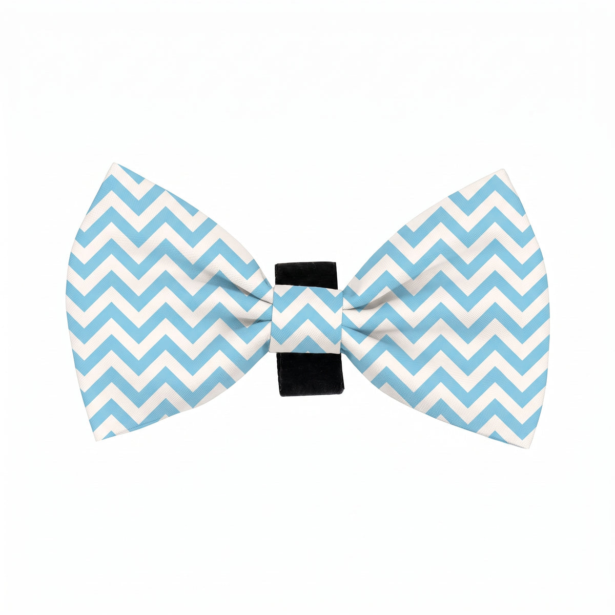 Sky Blue Chevron Bow Tie