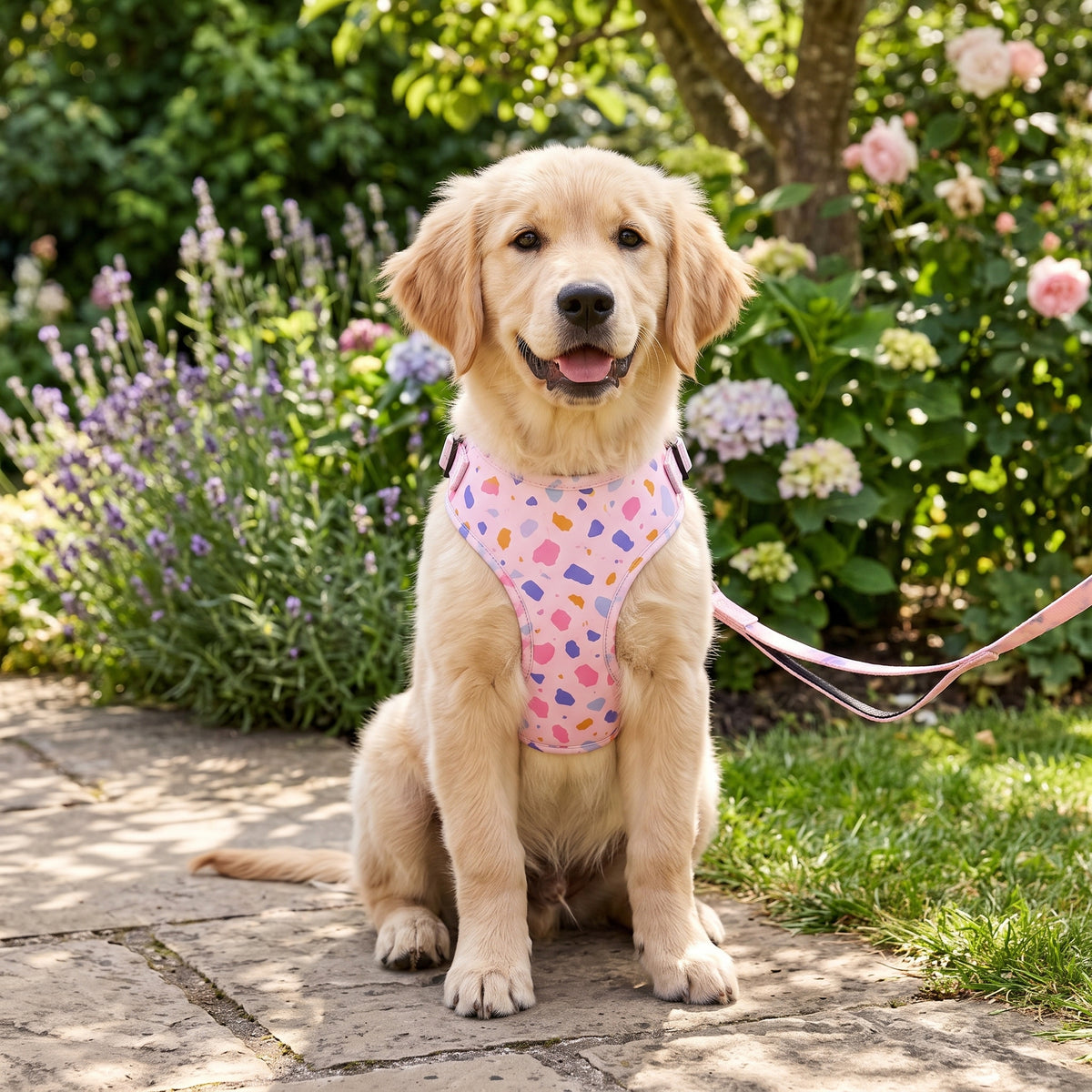 Pink Terrazzo Adjustable Harness