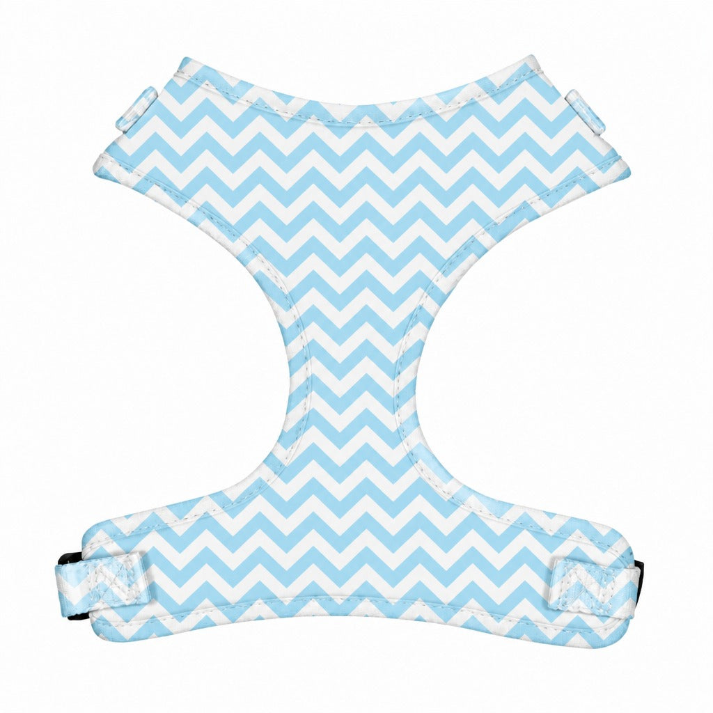 Sky Blue Chevron Adjustable Harness