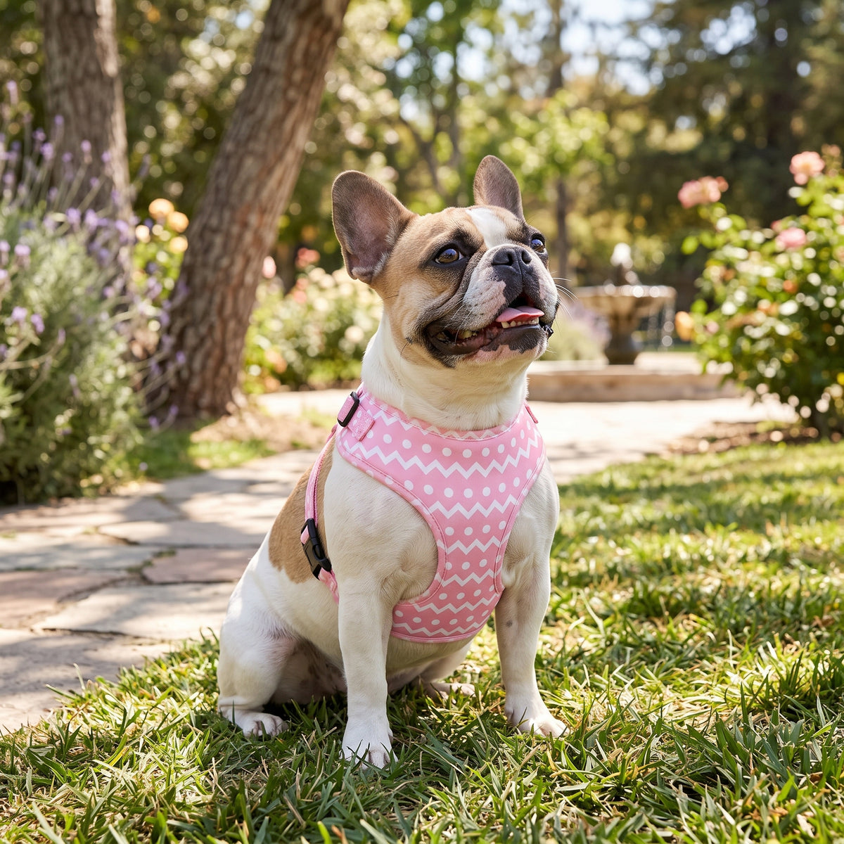 Pink Zig-Zag & Polka Dot Adjustable Harness